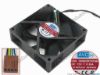 148640 AVC DS08025R12UP048 Server - Square Fan sq80x80x25mm, w60x3x4, DC 12V 0.35A AVC DS08025R12UP048 Server - Square Fan 