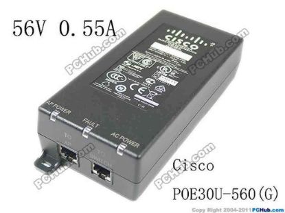 149488 Cisco POE30U-560(G) AC Adapter 20V & Above 56V 0.55A 2xRJ45, C14 Cisco POE30U-560(G) AC Adapter 20V & Above