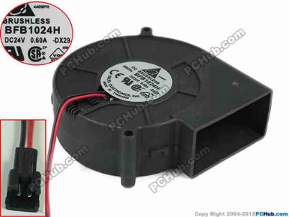 149831 Delta Electronics BFB1024H Server - Blower Fan -DX29, bw97x97x33mm, DC 24V 0.60A, w60x2x2 Delta Electronics BFB1024H Server - Blower Fan 