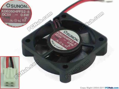 150100 SUNON KDE0504PFS2-8 Server - Square Fan sq40x40x10mm, DC 5 V 0.6W, 2-wire SUNON KDE0504PFS2-8 Server - Square Fan 