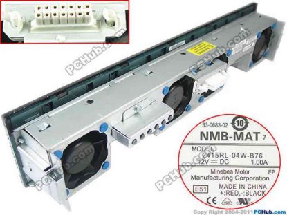 150348 NMB-MAT / Minebea 2415RL-04W-B76 Server - Square Fan 2921-51-FANASSY V02, 800-30608-02 NMB-MAT / Minebea 2415RL-04W-B76 Server - Square Fan 