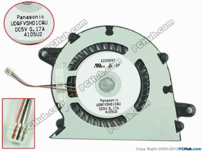 150489 Panasonic UDQFVSH01CQU Cooling Fan  DC 5V 0.17A Bare Fan, New Panasonic UDQFVSH01CQU Cooling Fan  