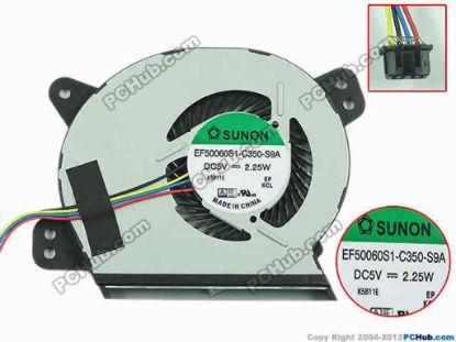 150500 SUNON EF50060S1-C350-S9A Cooling Fan  DC 5V Bare Fan, New SUNON EF50060S1-C350-S9A Cooling Fan