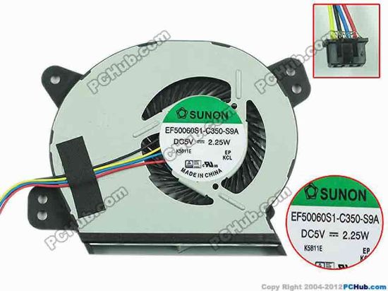 150500 SUNON EF50060S1-C350-S9A Cooling Fan  DC 5V Bare Fan, New SUNON EF50060S1-C350-S9A Cooling Fan