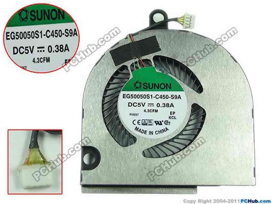 150519 SUNON EG50050S1-C450-S9A Cooling Fan  DC28000EGSL SUNON EG50050S1-C450-S9A Cooling Fan  