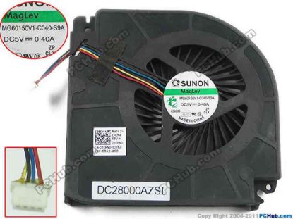150622 SUNON MG60150V1-C040-S9A Cooling Fan  MG60150V1-C040-S9A,DC5V 0.40A, Bare Fan SUNON MG60150V1-C040-S9A Cooling Fan