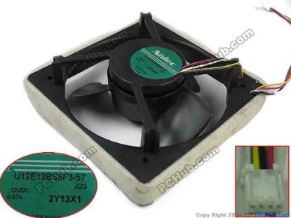 150796 Nidec U12E12BS8F3-57 Server - Square Fan U12E12BS8F3-57,180mm, 4-wire, 4-pin connector  Nidec U12E12BS8F3-57 Server - Square Fan 