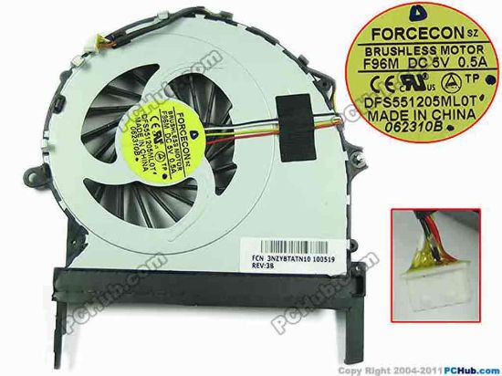 150932 Forcecon DFS551205ML0T Cooling Fan  DFS551205ML0T,DC5V 0.50A Bare fan  Forcecon DFS551205ML0T Cooling Fan  