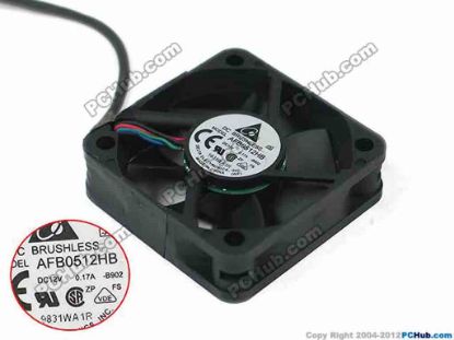 151931 Delta Electronics AFB0512HB Server - Square Fan -B902, sq50x50x15mm, 4-wire, DC 12V 0.17A Delta Electronics AFB0512HB Server - Square Fan