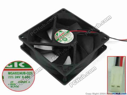 152405 Protechnic Magic MGA9224UB-O25 Server - Square Fan , sq92x92x25mm, 2-wire, DC 24V 0.48A Protechnic Magic MGA9224UB-O25 Server - Square Fan 