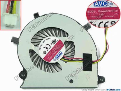 153625 AVC BAAA0705R5H Cooling Fan  V002, 5V 0.4A, Bare fan AVC BAAA0705R5H Cooling Fan  