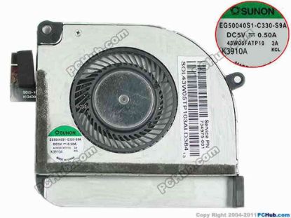 154070 SUNON EG50040S1-C330-S9A Cooling Fan  DC 5V 0.50A Bare Fan SUNON EG50040S1-C330-S9A Cooling Fan  