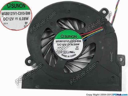 154166 SUNON MGB0121V1-C010-S99 Cooling Fan  DC 12V 6.08W Bare Fan SUNON MGB0121V1-C010-S99 Cooling Fan