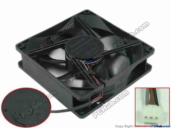 154881 SUNON EF92251BX-Q000-F99 Server - Square Fan sq90x90x25mm, 80x3x3, 12V 2.04W SUNON EF92251BX-Q000-F99 Server - Square Fan 