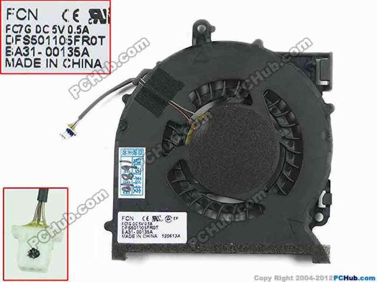 156978 Forcecon DFS501105FR0T Cooling Fan  FC7G, W30X3X3, DC 5V 0.5A Bare Fan Forcecon DFS501105FR0T Cooling Fan  