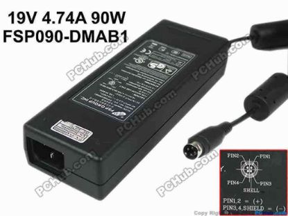 157175 FSP Group Inc FSP090-DMAB1 AC Adapter- Laptop 4-Pin DIN, IEC C14, FSP090-DMAB1 FSP Group Inc FSP090-DMAB1 AC Adapter- Laptop 