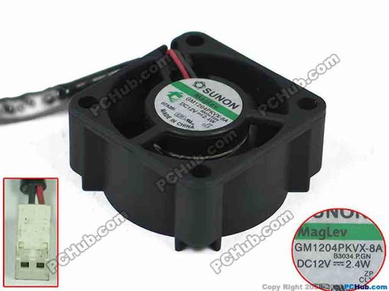 159222 SUNON GM1204PKVX-8A Server - Square Fan GM1204PKVX-8A, B3034.P.GN SUNON GM1204PKVX-8A Server - Square Fan 