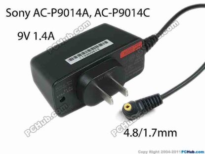 161533 Sony Common Item (Sony) AC Adapter 5V-12V 9V 1.4A, 4.8/1.7mm, US 2P, Z99 Sony Common Item (Sony) AC Adapter 5V-12V 