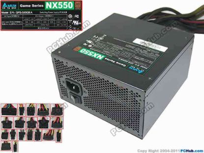 166806 Delta Electronics GPS-550GB Server - Power Supply 550W, GPS-550GB A, NX550, New Delta Electronics GPS-550GB Server - Power Supply