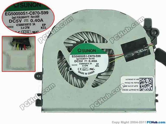 167281 SUNON EG50050S1-C870-S99 Cooling Fan  EG50050S1-C870-S99, 0M4V7Y SUNON EG50050S1-C870-S99 Cooling Fan  