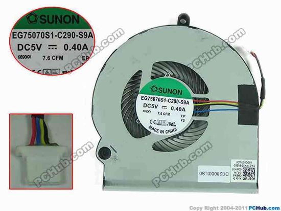 167284 SUNON EG75070S1-C290-S9A Cooling Fan  EG75070S1-C290-S9A, 0JWH30 SUNON EG75070S1-C290-S9A Cooling Fan  