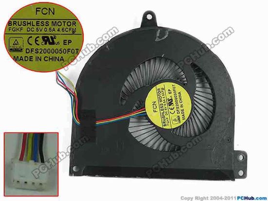 167287 Forcecon DFS2000050F0T Cooling Fan  DFS2000050F0T, FGKF, 0XGYJW Forcecon DFS2000050F0T Cooling Fan  