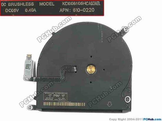 168623 Delta Electronics KDB06105HC Cooling Fan  KDB06105HC, -A03AEL Delta Electronics KDB06105HC Cooling Fan  