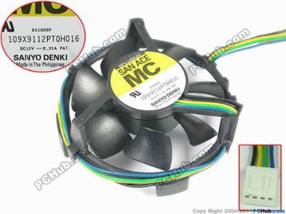 168631 Sanyo Denki 109X9112PT0H016 Server - Round Fan 109X9112PT0H016 Sanyo Denki 109X9112PT0H016 Server - Round Fan 