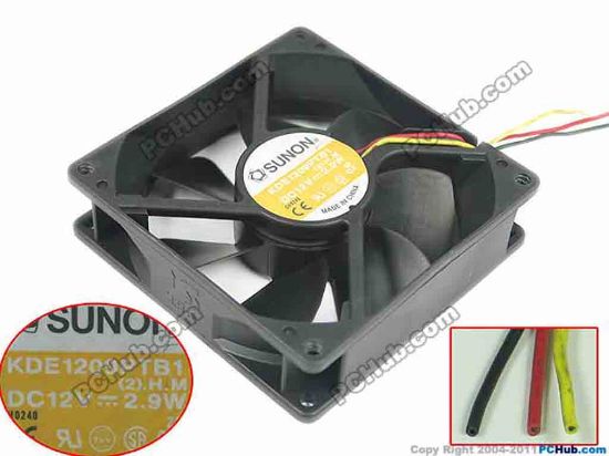 168675 SUNON KDE1209PTB1 Server - Square Fan KDE1209PTB1, (2).H.M SUNON KDE1209PTB1 Server - Square Fan 