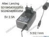 172216 Altec Lancing S018KM0500250 AC Adapter 5V-12V 5V 2.5A, 5.5/2.1mm, EU 2P Plug, New Altec Lancing S018KM0500250 AC Adapter 5V-12V 