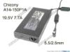 172299 Chicony A14-150P1A AC Adapter- Laptop 19.5V 7.7A, 5.5/2.5mm, 3P, New Chicony A14-150P1A AC Adapter- Laptop 