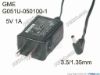 172548 GME G051U-050100-1 AC Adapter 5V-12V 5V 1A, Barrel 3.5/1.35mm, US 2-Pin Plug GME G051U-050100-1 AC Adapter 5V-12V