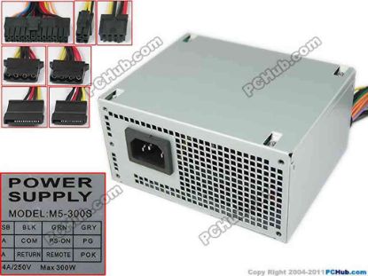173886 R-Senda / ROSOR M5-300S Server - Power Supply 300W, M5-300S R-Senda / ROSOR M5-300S Server - Power Supply