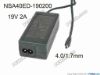 174619 Harman / Kardon NSA40ED-190200 AC Adapter- Laptop 19V 2A, Barrel 4.0/1.7mm, 2-Prong Harman / Kardon NSA40ED-190200 AC Adapter- Laptop 