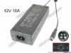 175152 PCH OEM Power AC Adapter 5V-12V 12V 10A, 4P P1&4=V+, C14, New,1210-120W  PCH OEM Power AC Adapter 5V-12V 