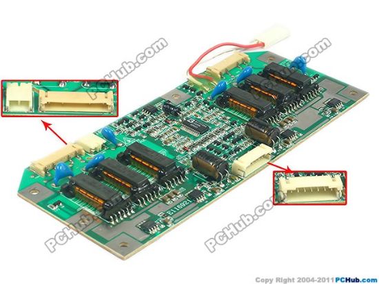 Picture of PCH Inverter 6-Lamp Type LCD Monitor /TV Inverter (Universal Use) 6-Lamp, 6-Pin, INV20-6003, For 19"-28" Display