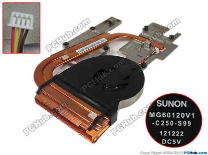 Picture of Lenovo IdeaPad Y510p Cooling Fan  MG60120V1-C250-S99, DC5V, Heatsink Fan, New