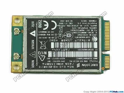 Picture of HP ProBook 6360b Wireless LAN Card 632155-001, F5521gw WWAN Card