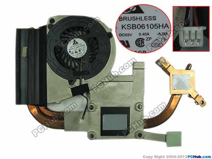 Picture of Delta Electronics KSB06105HA Cooling Fan  AJ83, DC 5V 0.40A Heatsink Fan
