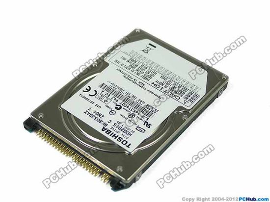 Picture of Toshiba MK8032GAX HDD 2.5" IDE 30GB-100GB 80GB, 2.5" IDE, 5,400rpm, 8M