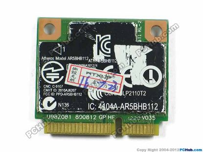 Picture of HP ProBook 6560b Wireless LAN Card 630435-001, U98Z081.00, 