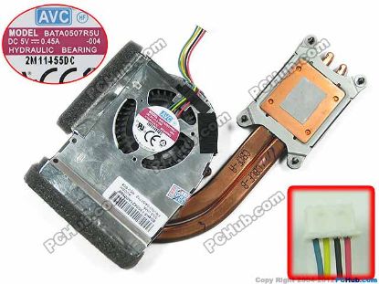 Picture of Lenovo Thinkpad T420x Series Cooling Fan  T420S, with heatsink