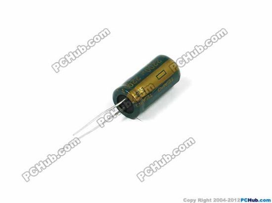 Picture of PCH Capacitor Electrolytic- <50V 10v 2200uF, 10x20mm Height, SAMWHA