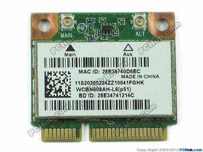 Picture of Lenovo B4400s Wireless LAN Card 20200224, BGN+BT HMC