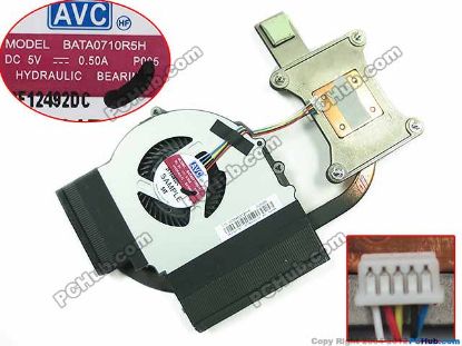 Picture of Lenovo ThinkPad Edge E431 Cooling Fan  04Y1367, 5V 0.50A Heatsink Fan