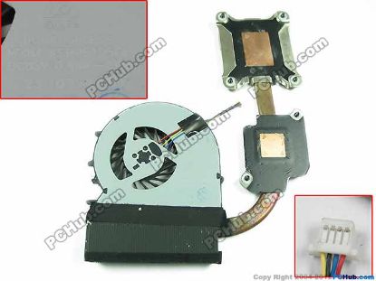 Picture of Delta Electronics KSB06105HB Cooling Fan  721937-001, DC5V 0.40A, Heatsink fan