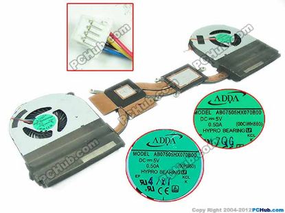 Picture of Acer Aspire V Nitro VN7-591 Series Cooling Fan  Heatsink fan, 2fan