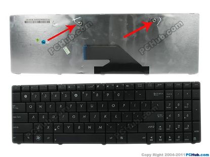Picture of ASUS K75 Series Keyboard US, 15", Black, New
