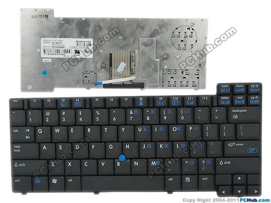 Picture of HP Compaq nw8440 Series Keyboard US, 15", Black, New