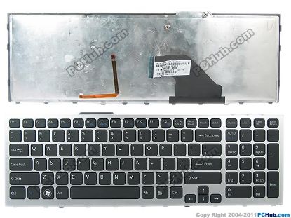 Picture of Sony Vaio VPCF Series Keyboard US Version with Backlit (Silver Frame)